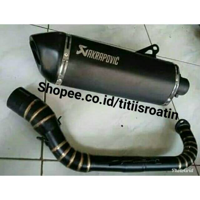 Knalpot Akrapovic black yamaha nmax/aerox