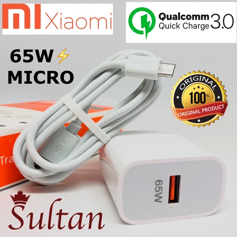 GROSIR CHARGER TC XIAOMI REDMI11 65W FASTCHARGING MICRO TYPE C