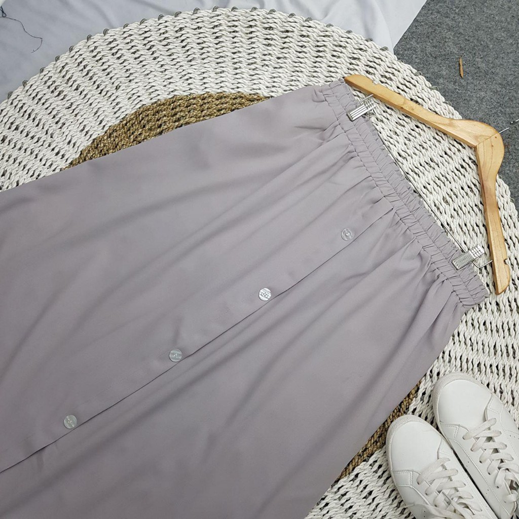 ROK SUPER JUMBO 100KG KE ATAS BUTTONSKIRT BIGSIZE - BISA COD - BUMIL - BAHAM ADEM GAK NERAWANG-7