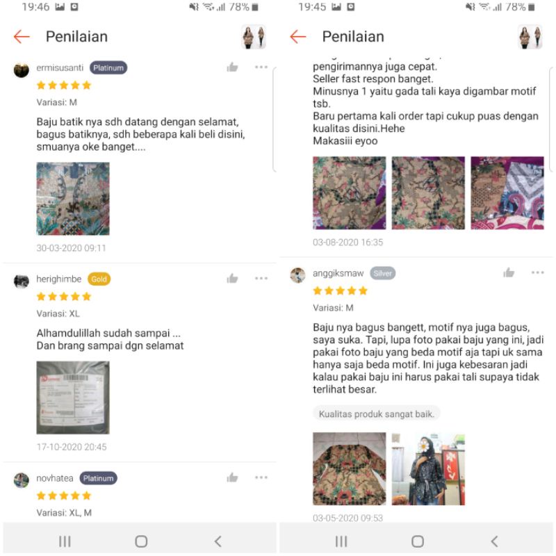 Blouse Batik Wanita Pagar Bunga-1