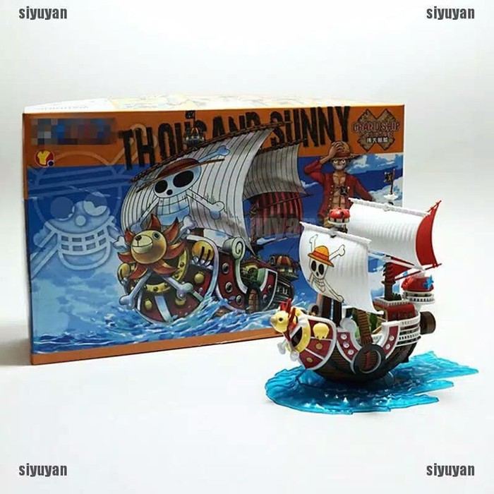 (DISKON) Action Figure Kapal One Piece Thousand Sunny Versi Kit