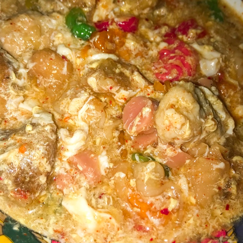 

Seblak Instant kencur dengan bawang goreng dan pilus cikur