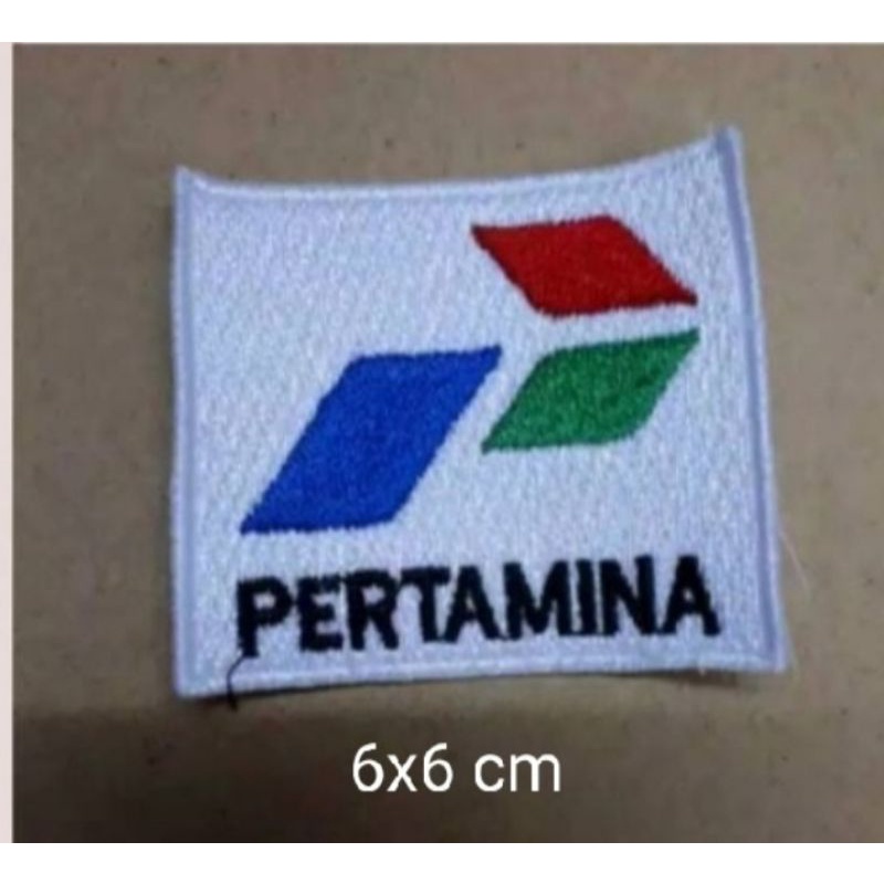 LOGO BORDIR PERTAMINA 6X6 CM BETH EMBLEM