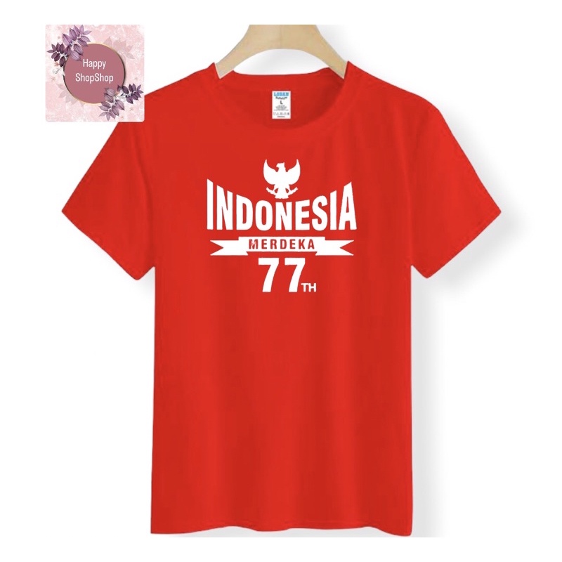 KAOS INDONESIA MERDEKA 77 TH // KAOS HUT RI
