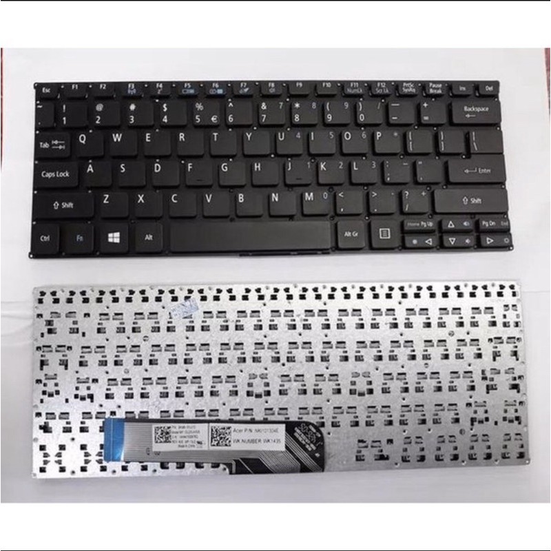 Keyboard Laptop Acer Switch One 10 Ten Sw1-011 Sw5-011 Sw5-022 Hitam