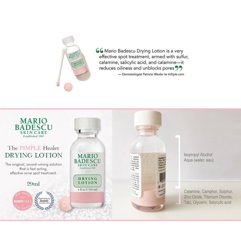 Mario Badescu Drying Lotion Perawatan Wajah Full Size 29ml