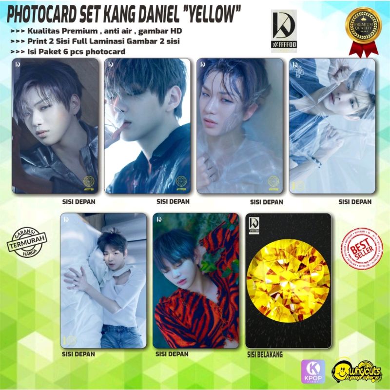 PHOTOCARD SET PC KPOP KANG DANIEL // YELLOW