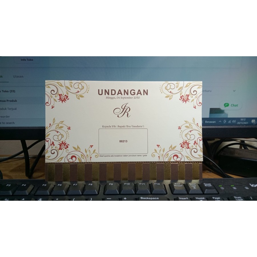 

Undangan Blangko ERBA 88213 Free Plastik + file setting
