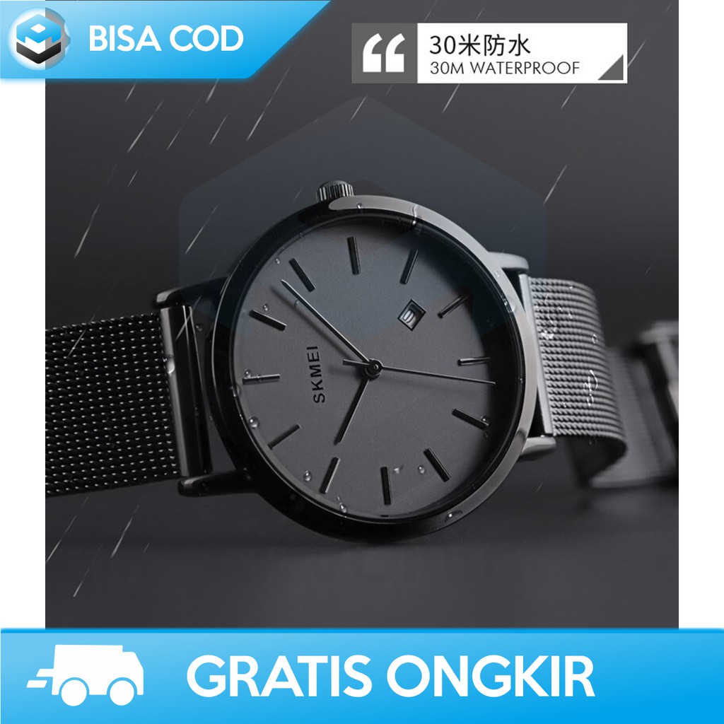 JAM TANGAN COWOK ANALOG ORIGINAL SKMEI 1530 - JAM TANGAN ANALOG PRIA ANTI AIR MURAH