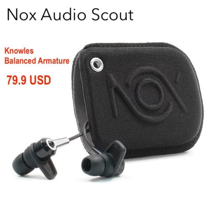 Nox Audio Scout Knowles Balanced Armature Headset Hifi Earphone