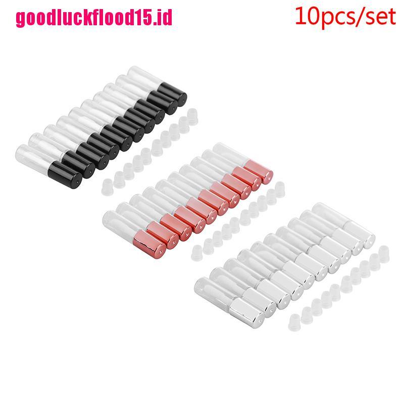 (LUCKID) 10pcs / set Tabung Kosong 1.5ml Untuk Lip Gloss / Lipstick / Lip Balm