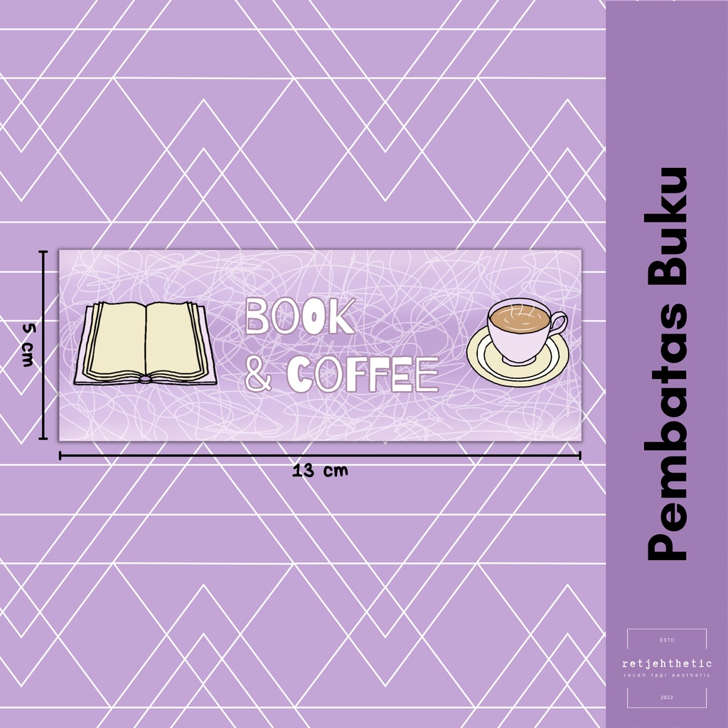 

Bookmark: Book & Coffee | Pembatas Buku Premium Waterproof Aesthetic