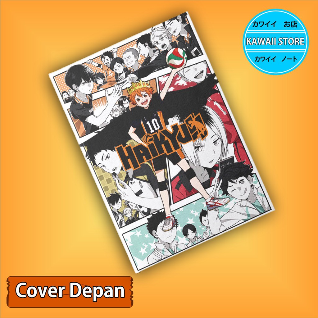 

Notebook / Pocket book Hard Cover Anime HAIKYUU FULL CHARACTER uk A5 & A6 / Notes Book