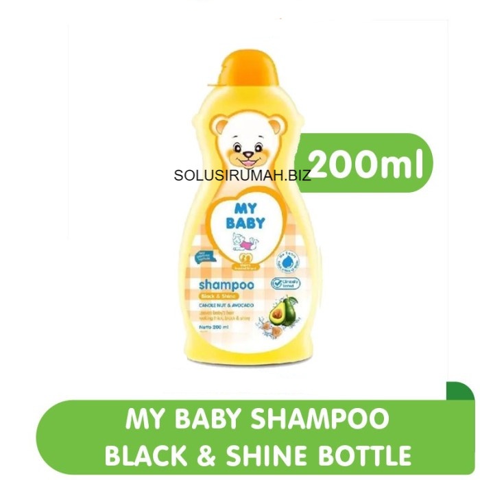 My Baby Shampoo Black Shine 200ml Bottle shampo 200 ml kemiri alpukat