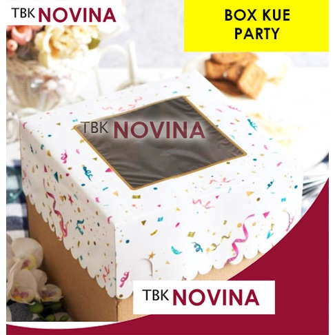 KOTAK KUE TINGGI / BOX CAKE PARTY / KOTAK KUE ULANG TAHUN TART