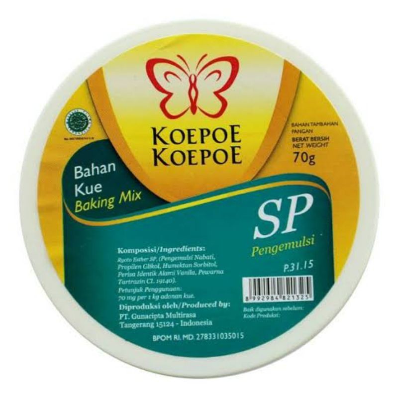 

Koepoe Koepoe pengemulsi SP 70 gram