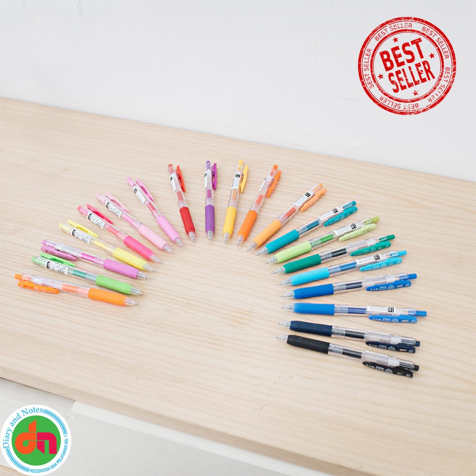 

Pulpen Zebra Sarasa Push Clip Gel Ink Pen Aneka Warna Bagus