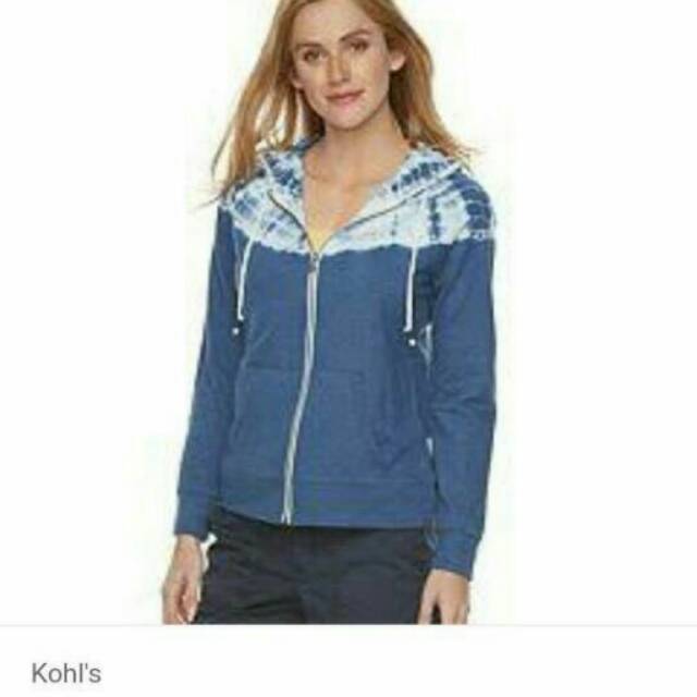 Jaket ziper hoodies wanita branded sonoma