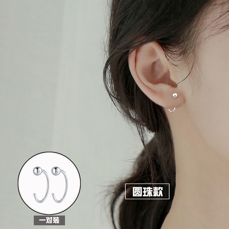 2021 Anting Tusuk Sterling Silver 925 Model Hati / Kupu-Kupu Lucu Ala Korea Untuk Wanita