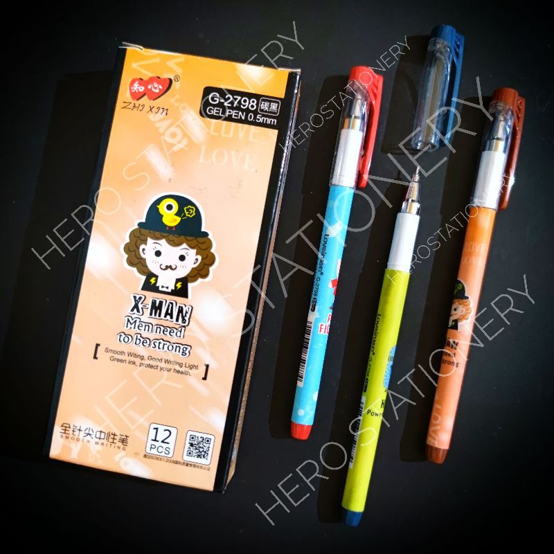 

Pen gel zhixin x-man 0.5 mm G-2798 . 12 unit