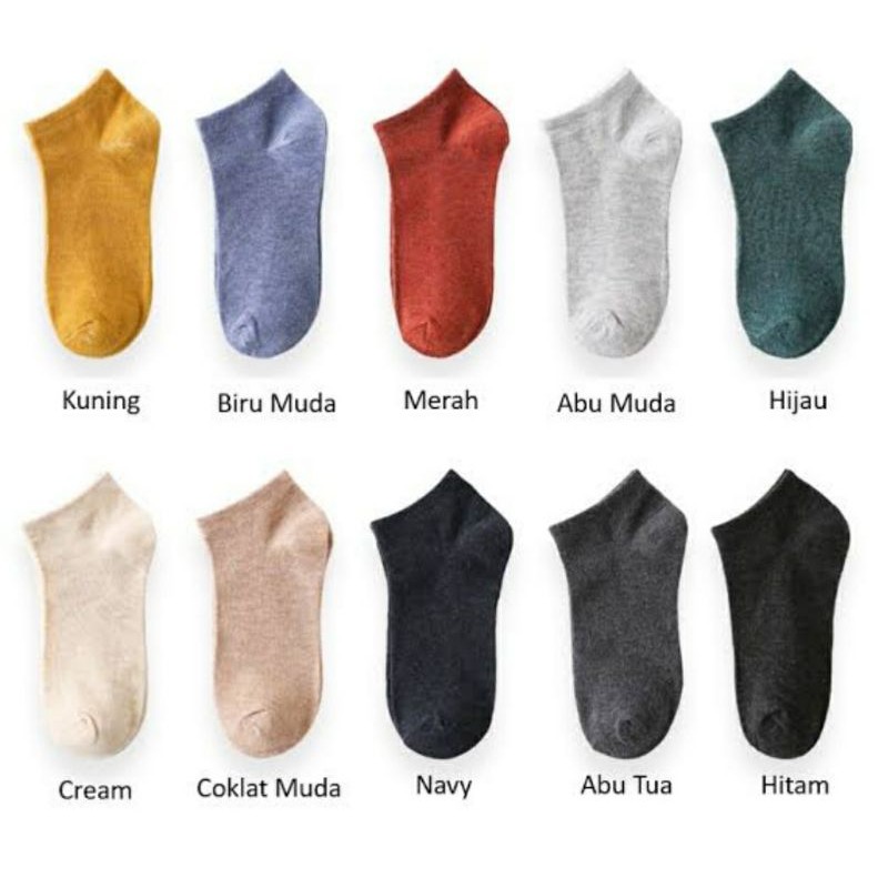 Kaos Kaki Polos Semata Kaki Angkle Shock