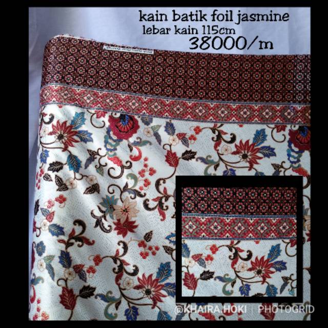 Kain batik foil jasmine