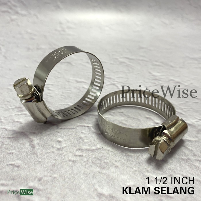 Flash Sale Klam Selang 1 1/2" / Klem Clam Selang / Hose Pipe Clamp pBrQlogcXldWpe