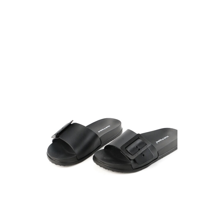 SANDAL SLIDE WANITA HUSH PUPPIES ORIGINAL CASUAL BRANDED BLACK HW19