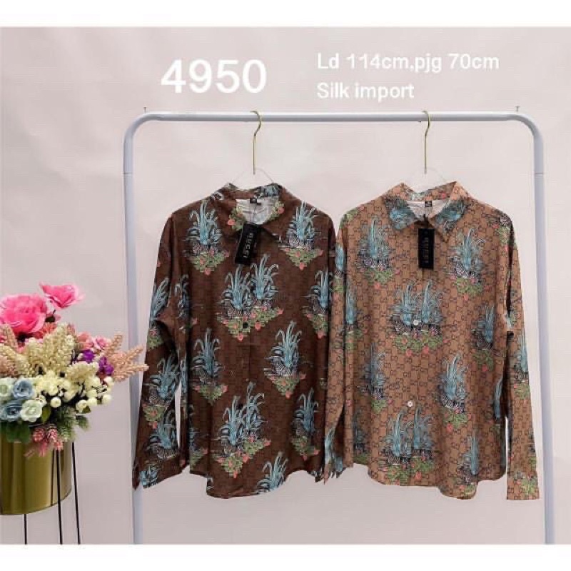 BAJU WANITA TERBARU | KEMEJA FASHION GUCCI