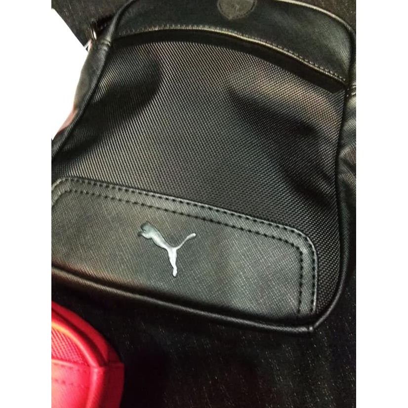 puma ferrari ls black sling bag