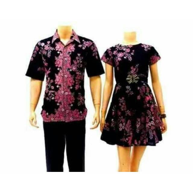 Pv couple dress batik sarimbit dress pendek