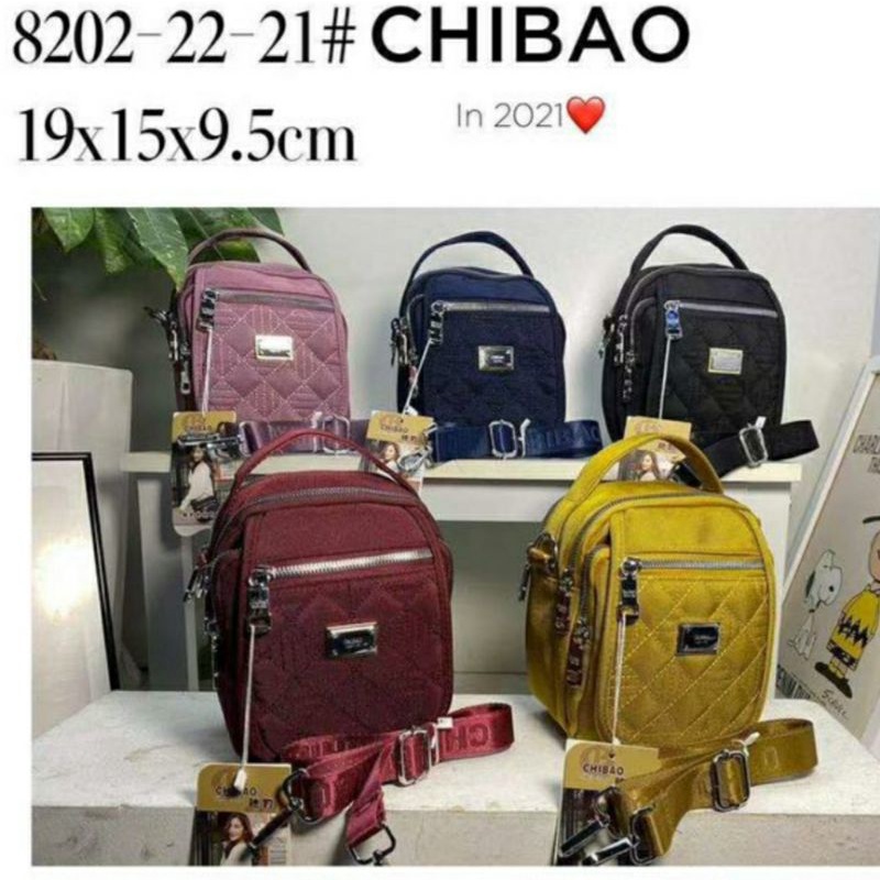 Tas slempang chibao 8202 ory bahan kanvas