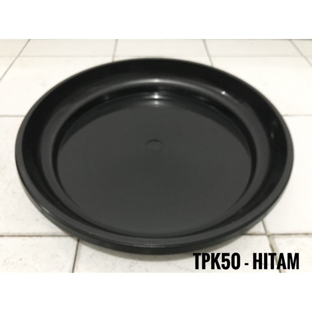 Tatakan Pot Plastik | Tatakan Pot Kembang |Tatakan Pot Tanaman | Tatakan Pot Besar TPK50Hitam