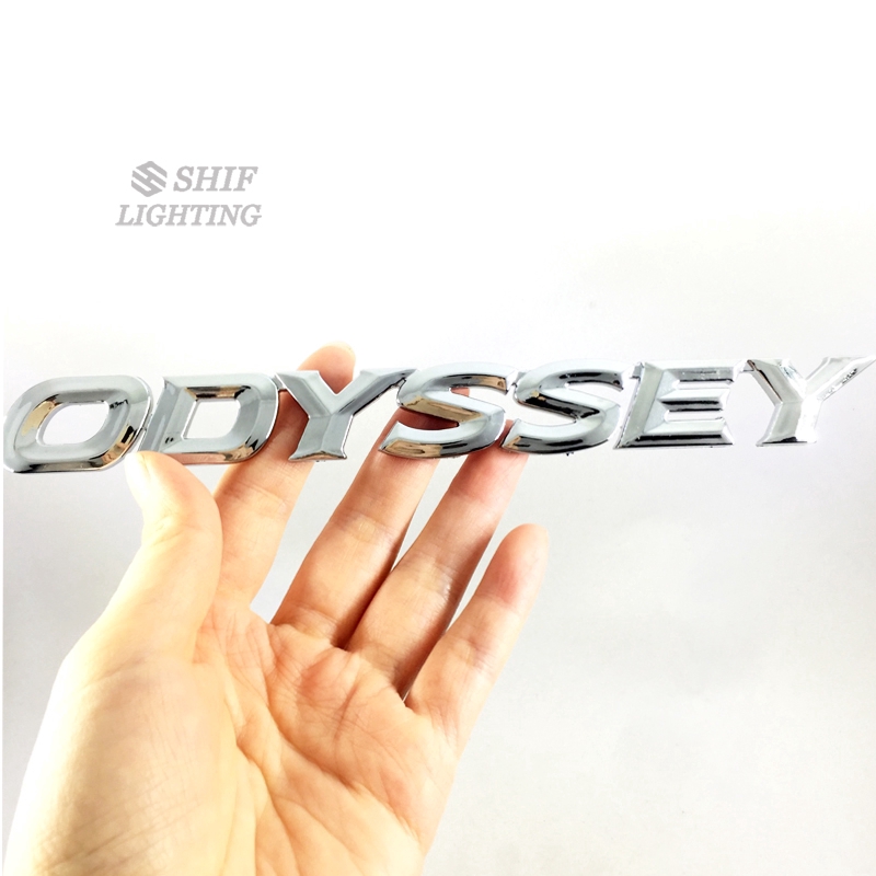 1 x ABS Chrome ODYSSEY Letter Logo Car Auto Rear Trunk Emblem Badge Sticker Decal For HONDA ODYSSEY