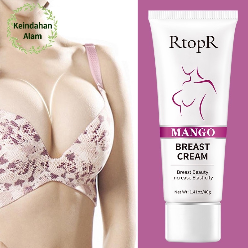 RtopR pembesar payudara Mango Sexy Boobs Cream -pembesar payudara ampuh permanen &amp; Pengencang/mengencangkan Payudara  Bust (Pengaktif Hormon Kewanitaan)40g