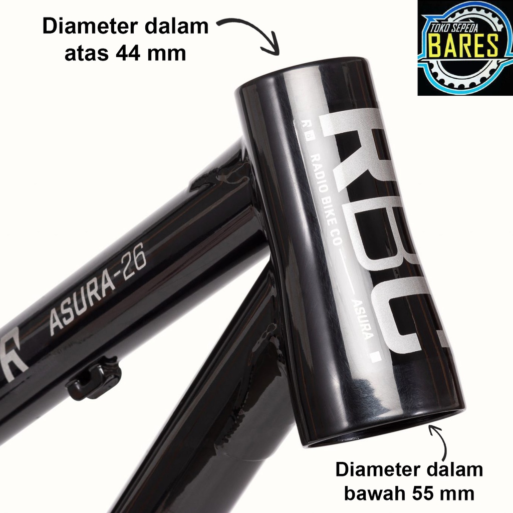 Kom Porok / Head Set Sepeda Tapered Syte ST-E425 BK / Head Part Semi Integrated / Comfork / Mangkok Stir MTB