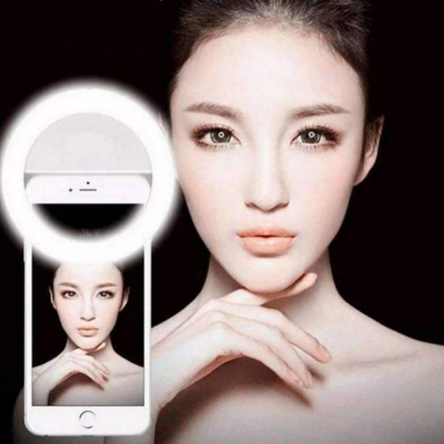 Ring light ringlight jepit mini lampu selfie LED