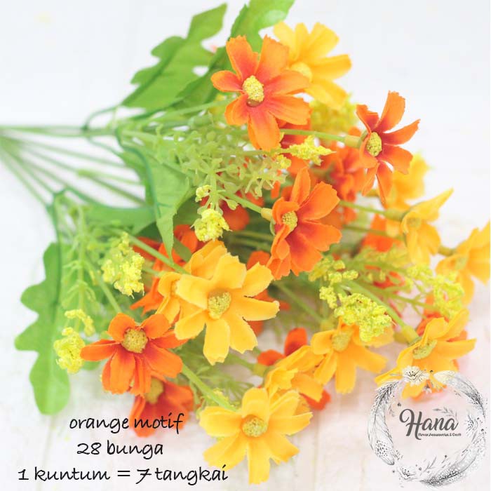 Bunga krisan mini/ Daisy artificial flower / bunga plastik shabby chic-7