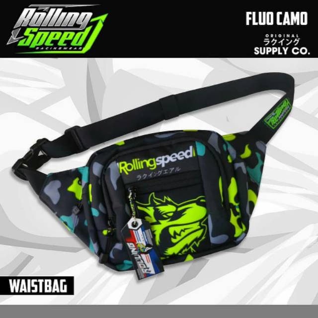 WAISTBAG FLUO CAMO ROLLING SPEED idr 200.000