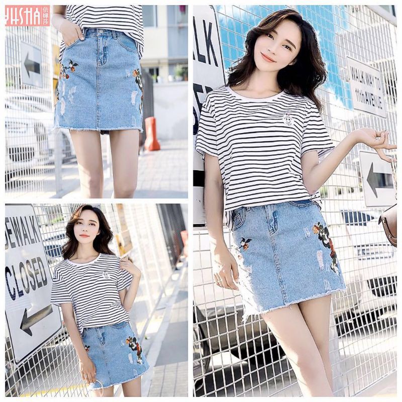 S368 - Rok Jeans Pendek Skirt Premium Bangkok Bkk