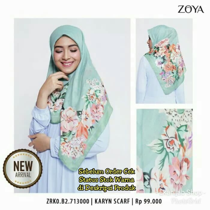 Hijab Kerudung Segi Empat KARYN Scarf ZOYA Original