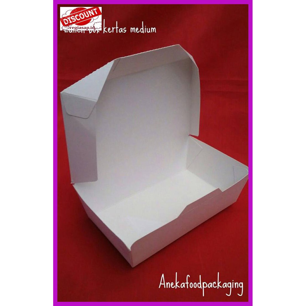 

67Yfe56- Lunch Box Kertas Uk. Medium Ui7T8U8-