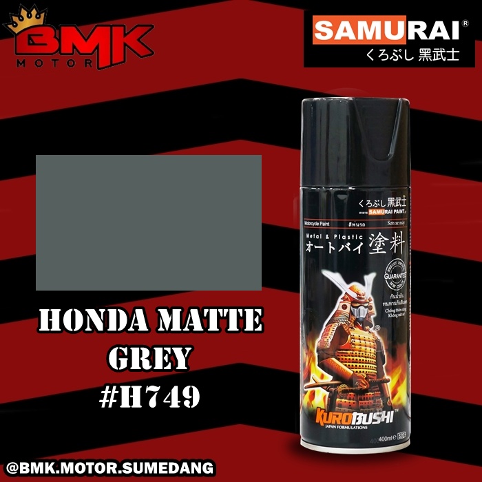 SAMURAI PAINT HONDA MATTE GREY #H749* - CAT SEMPROT / PILOX