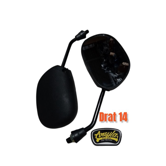 spion suzuki satria 2tak hiu lumba spin skywave smash shogun tornado rc bravo crystal kaca cembung-Drat 14 biasa