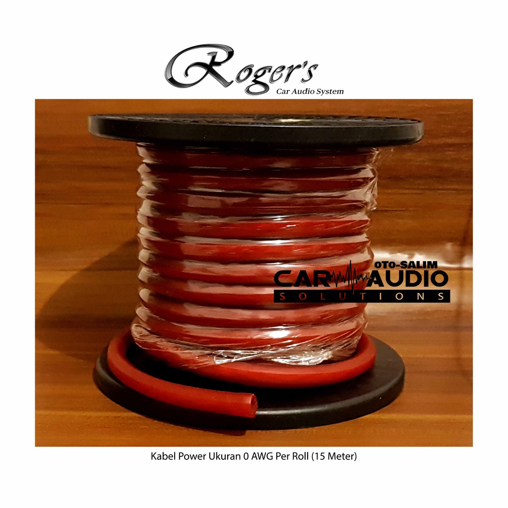 Rogers Kabel Power Audio AWG 0 Per Roll 15 Meter Special SQL SPL