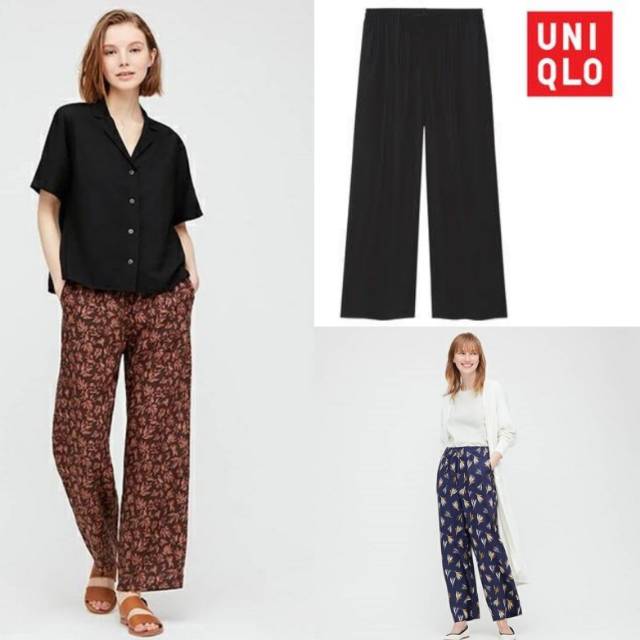 UN*QLO DRAPE LONG CULLOUTE PANTS