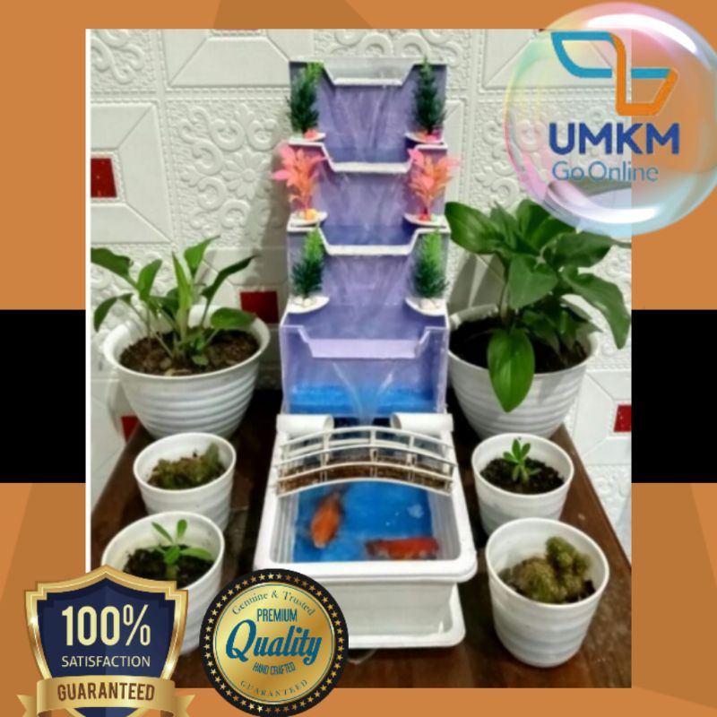 AIR TERJUN TAPAK SIRING Mix pot plastik MINIMALIS
