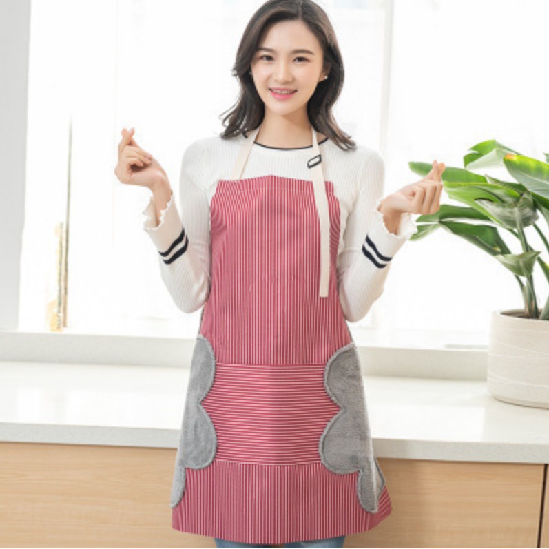 Celemek Apron Masak Dapur Anti Air Minyak bisa Lap Tangan