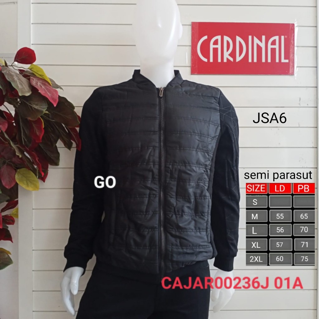 BB XL &amp; 2XL JSA CARDINAL JAKET SEMI PARASUT Casual Cowok Jaket Pria Terbaru Cardinal Original