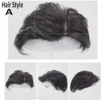 Wig Toupee Pria bahan rambut asli solusi kebotakan